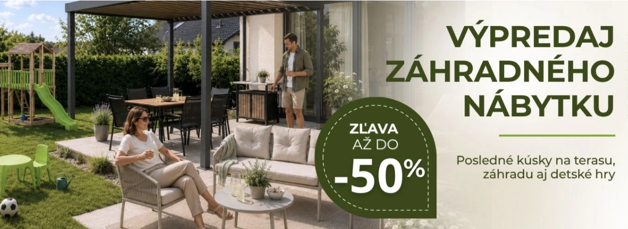 Výpredaj záhradného nábytku