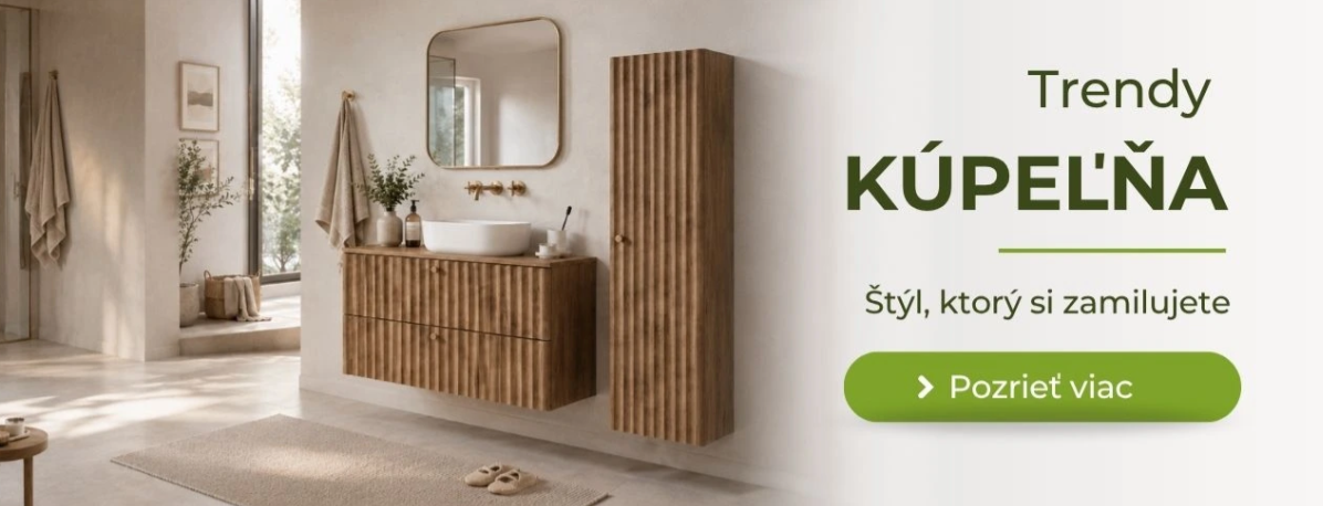 Trendy kúpeľňový nábytok