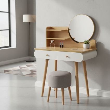 Toaletný stolík SCANDI natural