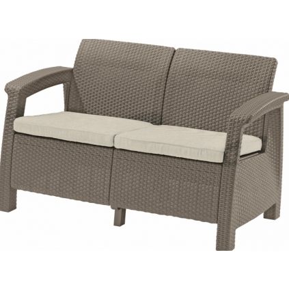 Záhradná pohovka GREEK LOVE SEAT capucino