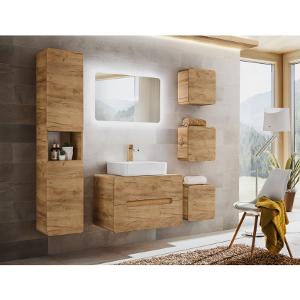 Kúpeľňový komplet ARUBA CRAFT 80/4 | dub craft zlatý