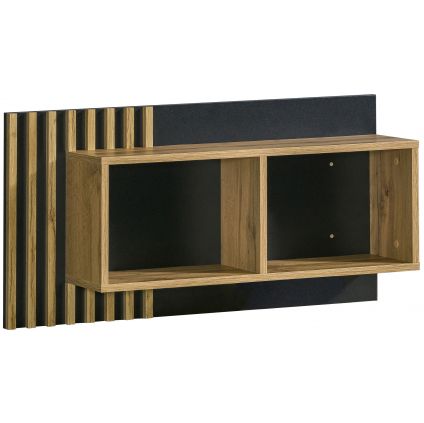 zavesny regal carmelo la11 v modernom prevedeni cierna dub wotan