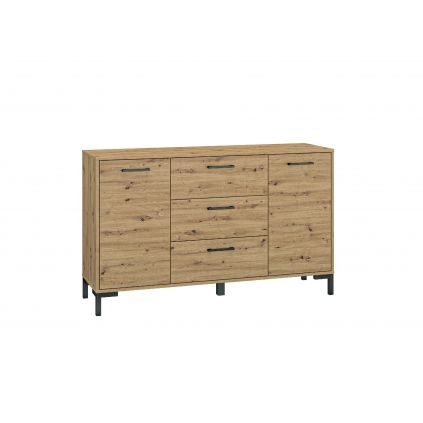 krasna komoda evion 12 v elegantnom vzhľade dub artisan