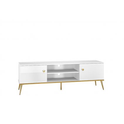 prakticky tv stolik gordon 06 biely lesk