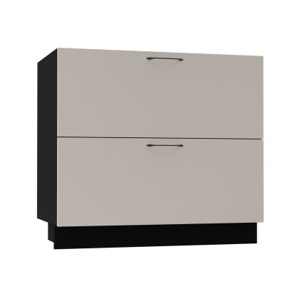 Kuchynská spodná skrinka BONN D2M 90 BLACK CASHMERE