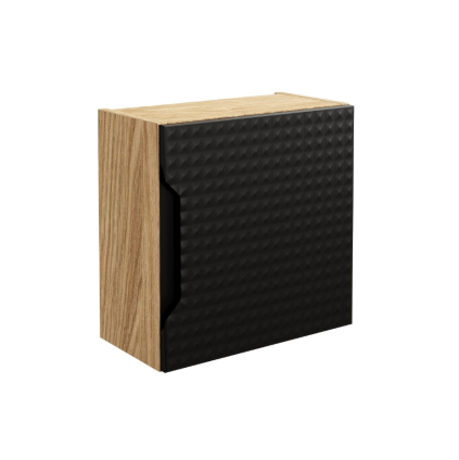 zavesna skrinka do kupelne LUXOR Black 83 30 1DQ kocka