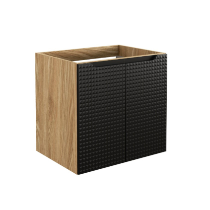Skrinka pod umývadlo LUXOR Black 82-60-2D | 60 cm s dvierkami