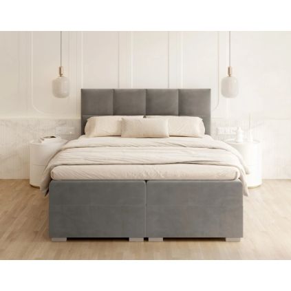 PORTLAND Boxspring manzelska postel Paris 017 steel