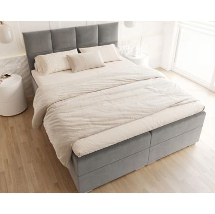 PORTLAND Boxspring manzelska postel Paris 017 steel moderna