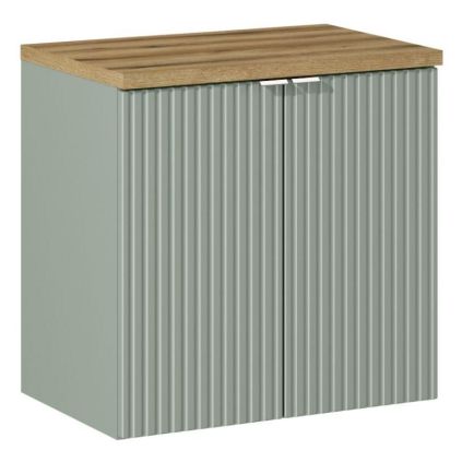 kupelnova skrinka s doskou line reed green d60 4