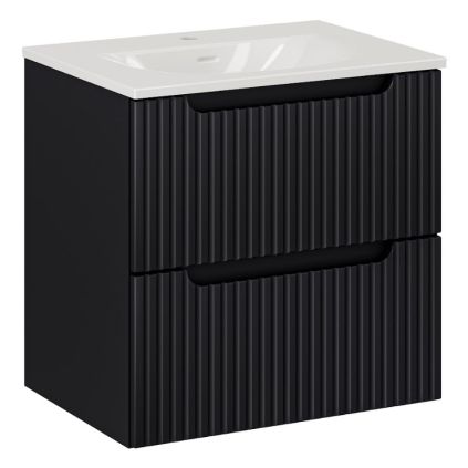 kupelnova skrinka s umyvadlom NOVA Black U60 1