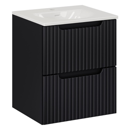kupelnova skrinka s umyvadlom NOVA Black U50 1