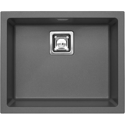 Granitový drez QUADRIX 50 steel