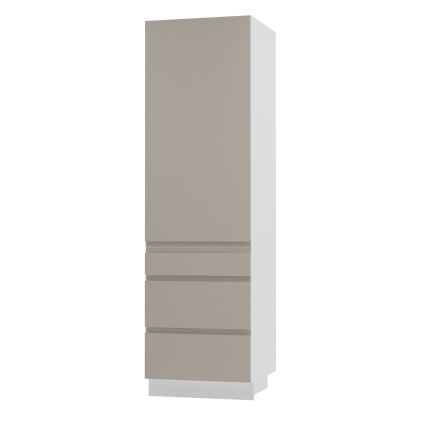 Kuchynská skrinka vysoká AVELLINO WHITE CASHMERE D14DP 3A