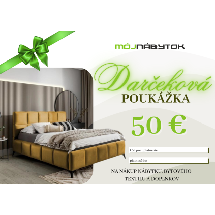 darčekova poukazka 50€