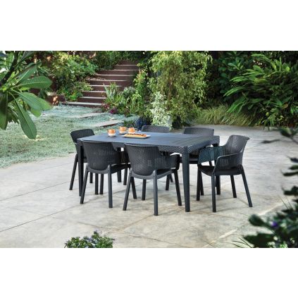 zahradny set Cassidy grafit v zahrade