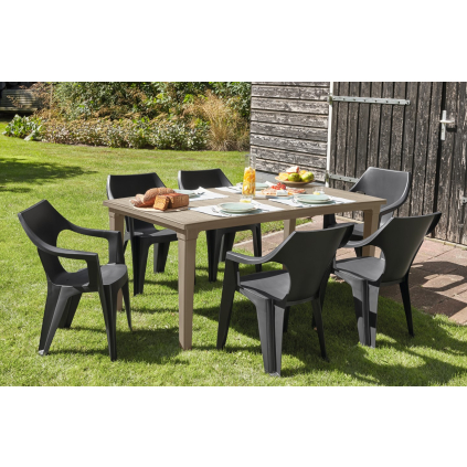 zahradny set GAVIN cappuccino grafit