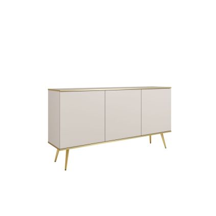 Bijou komoda k160 bezova zlate nohy moderna