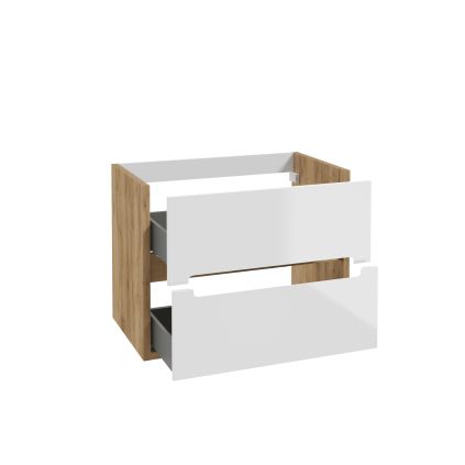 skrinka pod umyvadlo nobu d60 dub craft biely lesk 106 d 08018 otvorene zasusvky