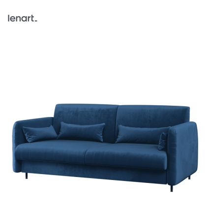 Modrá pohovka Lenart Bed Concept BC-19 do šírky 185 cm