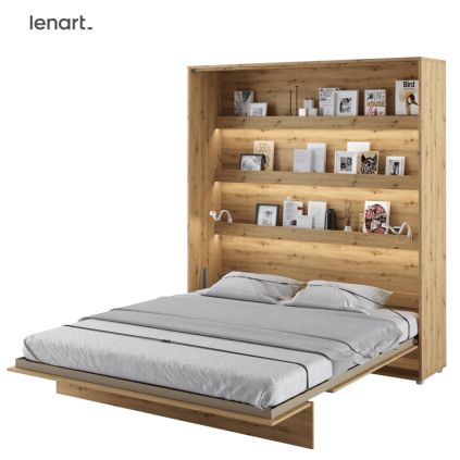 Sklápacia posteľ dub artisan Lenart BED CONCEPT BC-13 | 180 x 200 cm
