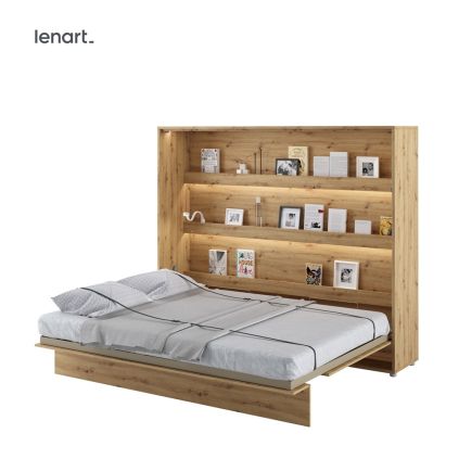 Sklápacia posteľ dub artisan Lenart BED CONCEPT BC-14 | 160 x 200 cm