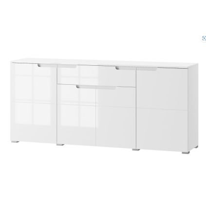 SELENE komoda 36 biela biely lesk
