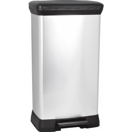 odpadkovy kos DECO BIN 50l strieborna