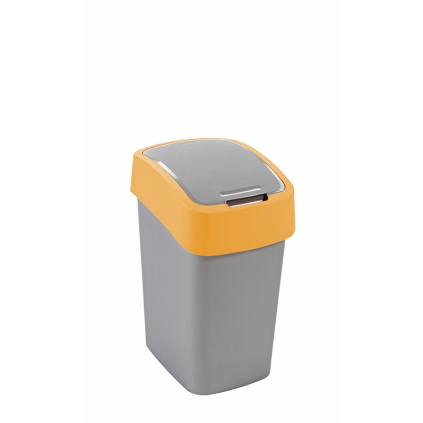 odpadkovy kos flip bin 25l strieborna zlta