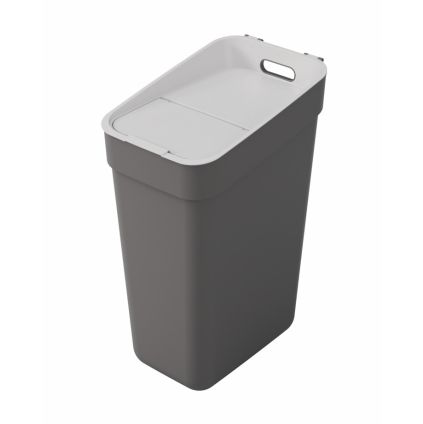 prakticky odpadkovy kos ready to collect 30l tmavosiva