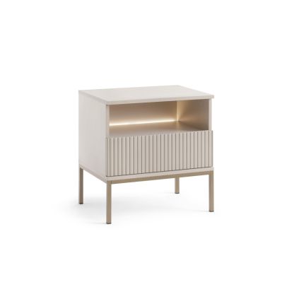 INTENSO cashmere nocny stolik s led moderny