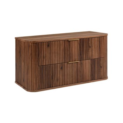 moderna skrinka do kupelne ellegance orech 100 cm s doskou