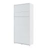 Biela sklápacia posteľ BED CONCEPT BC-03 | 90 x 200 cm