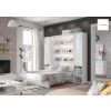 Moderná sklápacia posteľ BED CONCEPT BC-04p | biely lesk 140 x 200 cm