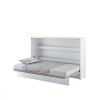 Rozložená sklápacia posteľ BED CONCEPT BC-05p | biely lesk 120 x 200 cm