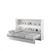 Praktická sklápacia posteľ BED CONCEPT BC-05p | biely lesk 120 x 200 cm