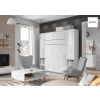 Sklápacia posteľ vhodná do malých priestorov BED CONCEPT BC-06p | biely lesk 90 x 200 cm