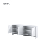 Nadstavec biely lesk Lenart BED CONCEPT BC-10 pre sklápaciu posteľ BC-05