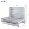 Biela sklápacia posteľ Lenart BED CONCEPT BC-14 | 160 x 200 cm rozmery