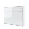 Zložená sklápacia posteľ Lenart BED CONCEPT BC-14 | 160 x 200 cm biely lesk