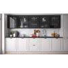 kuchyňa Emporium White Black Alu korpus grey