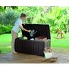 Záhradný GUTTERWOOD box - 390L | hnedá otvorený