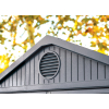 záhradný domček CHARLES 4x6 sivý ventilačný otvor