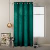 záves ah velvet eyelets tmavo zelená 140x245 aranž