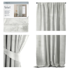 tieniaci zaves pleat velvet 140x270cm biely