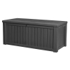 Praktický plastový box WOODROCK | grafit 570L s úložným priestorom