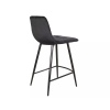 skvelá barová stolička MIAL H-2 VELVET, v čiernom dizajne