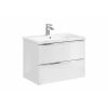 CAPRI WHITE 821 + UM 8070 80 +skrina s umývadlom pohlad z boku