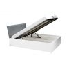 krasna postel brielle 160x200 so sivym calunenim vyklopny rost