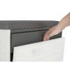 detail praktických výklopných dvierok moderného botníka KIRA 01